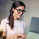 woman at desk